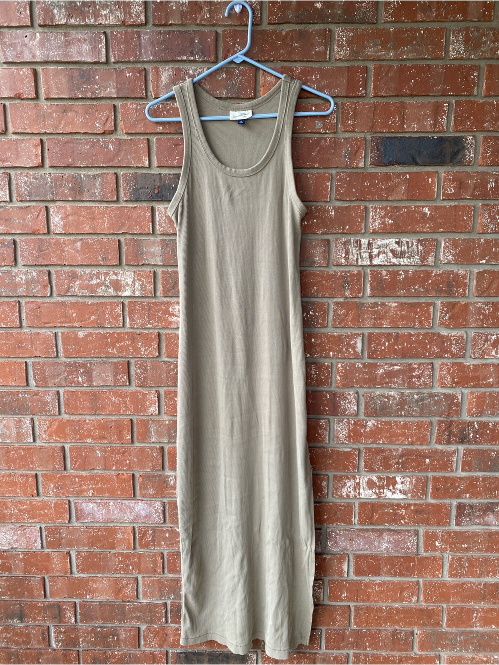 Universal Thread Tank Maxi Dress in Olive Taupe - Sleek Sleeveless Design